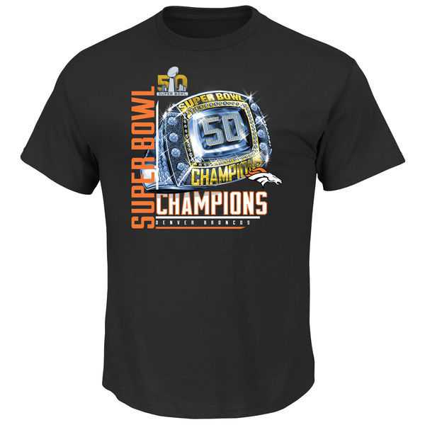 Denver Broncos Majestic Big x26 Tall Super Bowl 50 Champions Victory Bling VIII WEM T-Shirt - Black,We sell and wholesale Denver Broncos Majestic Big x26 Tall Super Bowl 50 Champions Victory Bling VIII WEM T-Shirt - Black on line form chian!